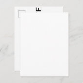 Aangepaste gepersonaliseerde matte Save the Date B Aankondigingskaart (Voorkant / Achterkant)