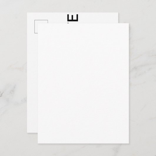 Aangepaste gepersonaliseerde matte Save the Date B Aankondigingskaart (Voorkant / Achterkant)