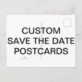 Aangepaste gepersonaliseerde matte Save the Date B Aankondigingskaart (Achterkant)
