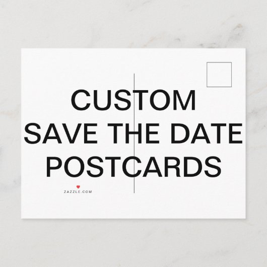 Aangepaste gepersonaliseerde matte Save the Date B Aankondigingskaart (Achterkant)