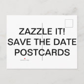 Aangepaste gepersonaliseerde matte Save the Date B Aankondigingskaart (Achterkant)