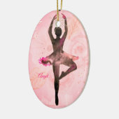 Aangepaste gepersonaliseerde meisjes Ballerina Dan Keramisch Ornament (Links)