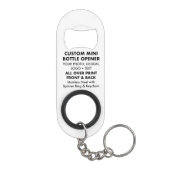 Aangepaste gepersonaliseerde Mini Bottle Opener w Flessenopener (Achterkant)