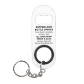 Aangepaste gepersonaliseerde Mini Bottle Opener w Mini Flessenopener (Voorkant)