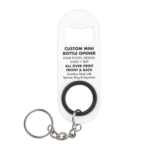 Aangepaste gepersonaliseerde Mini Bottle Opener w Mini Flessenopener (Voorkant)