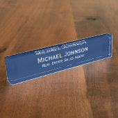 Aangepaste gepersonaliseerde minimalistische moder naambordje (Zijkant)