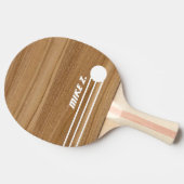 Aangepaste gepersonaliseerde moderne lettertype na tafeltennisbatje (Zijkant)