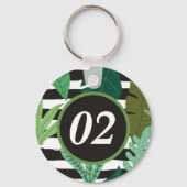 Aangepaste gepersonaliseerde Moderne Minimale Sleu Sleutelhanger (Voorkant)