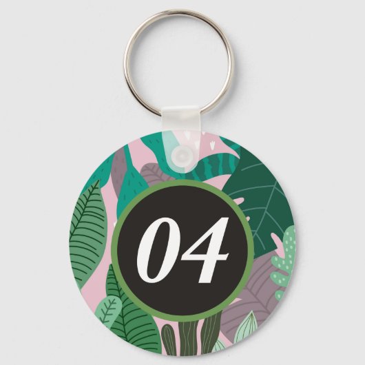 Aangepaste gepersonaliseerde Moderne Minimale Sleu Sleutelhanger (Voorkant)