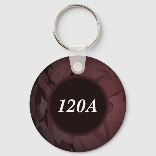 Aangepaste gepersonaliseerde Moderne Minimale Sleu Sleutelhanger (Voorkant)