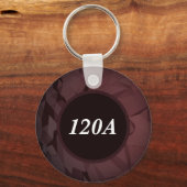 Aangepaste gepersonaliseerde Moderne Minimale Sleu Sleutelhanger (Voorkant)