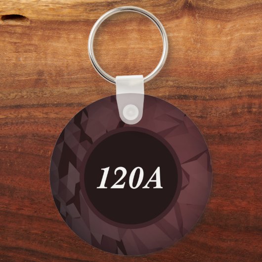 Aangepaste gepersonaliseerde Moderne Minimale Sleu Sleutelhanger (Voorkant)