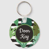 Aangepaste gepersonaliseerde Moderne Minimale Sleu Sleutelhanger (Voorkant)