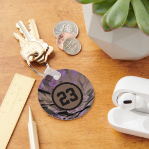 Aangepaste gepersonaliseerde Moderne Minimale Sleu Sleutelhanger
