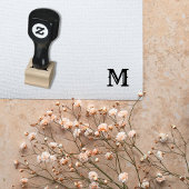 Aangepaste gepersonaliseerde Monogram Initiaal enk Rubberstempel
