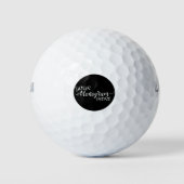 aangepaste gepersonaliseerde monogrammerpremie golfballen (Voorkant)