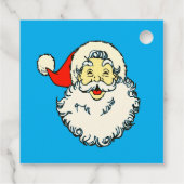 Aangepaste gepersonaliseerde naam Blue Santa Claus Bedankjes Labels (Achterkant)