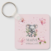 Aangepaste gepersonaliseerde naam Geboortedatum Ko Sleutelhanger (Voorkant)