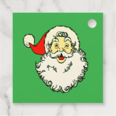 Aangepaste gepersonaliseerde naam Green Santa Clau Bedankjes Labels (Achterkant)