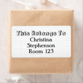 Aangepaste gepersonaliseerde naam Grote Bookplate/ Etiket (Insitu)