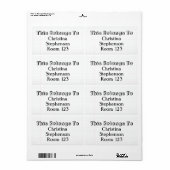 Aangepaste gepersonaliseerde naam Grote Bookplate/ Etiket (Full Sheet)