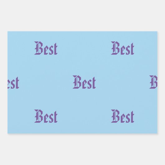 Aangepaste gepersonaliseerde naam inpakpapier set (Voorkant 3)