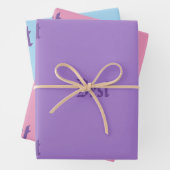 Aangepaste gepersonaliseerde naam inpakpapier set (In situ)