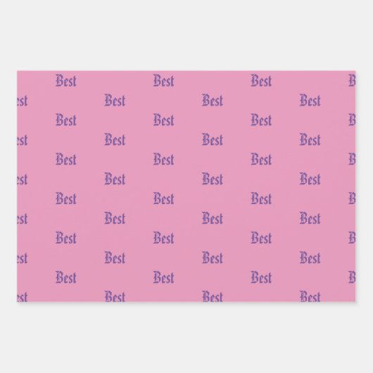 Aangepaste gepersonaliseerde naam inpakpapier set (Voorkant 2)