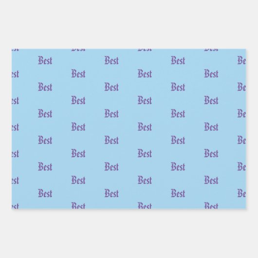 Aangepaste gepersonaliseerde naam inpakpapier set vel (Voorkant 3)