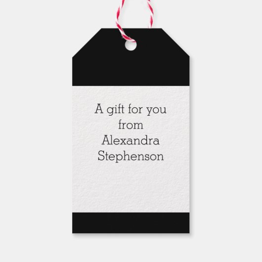 Aangepaste gepersonaliseerde naam Kinder kerst Cadeaulabel (Achterkant)