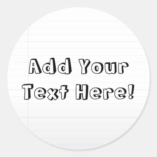 Aangepaste gepersonaliseerde naam Kinder School La Ronde Sticker (Voorkant)