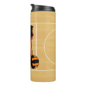 Aangepaste gepersonaliseerde netball thermosbeker (Geroteerd rechts)