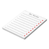 Aangepaste Gepersonaliseerde notitieblokken met Ro (Linkerzijde)