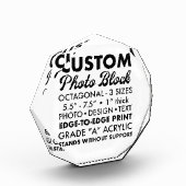 Aangepaste Gepersonaliseerde Octagonale Foto Paper (Links)