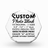 Aangepaste Gepersonaliseerde Octagonale Foto Paper (Voorkant)