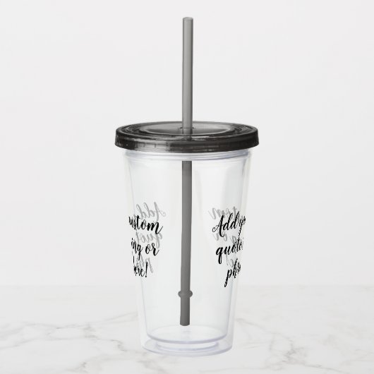 Aangepaste gepersonaliseerde offerte Gezegde Moder Acryl Drinkbeker (Rechts)