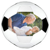 Aangepaste gepersonaliseerde opa foto voetbal (Gedraaid)