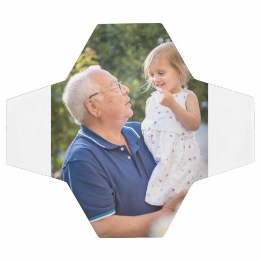 Aangepaste gepersonaliseerde opa foto voetbal (Enkel)