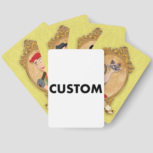 Aangepaste Gepersonaliseerde OUDE MAID Kaart Game (Achterkant)