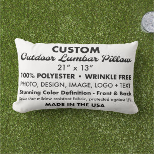 Aangepaste gepersonaliseerde Outdoor Lumbar Kussen