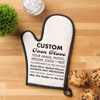 Aangepaste gepersonaliseerde ovenhandschoen / ovenwant