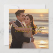 Aangepaste Gepersonaliseerde Paarse Lila Dank u Kaart (Achterkant)