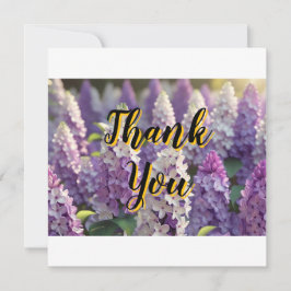 Aangepaste Gepersonaliseerde Paarse Lila Dank u Kaart