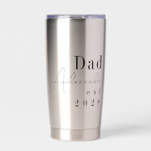 Aangepaste gepersonaliseerde papa minimale zwarte 