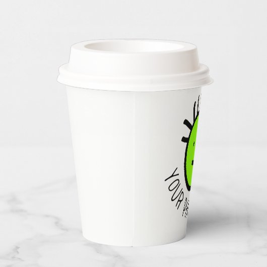 Aangepaste gepersonaliseerde papierbekertjes 8 oz. papieren bekers (Rechts)