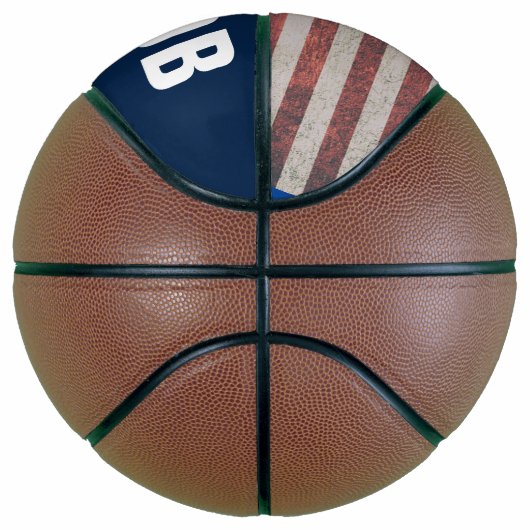 AANGEPASTE GEPERSONALISEERDE PATRIOTTISCHE basketb Basketbal (Rechts)