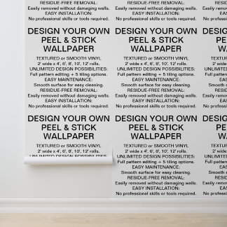 Aangepaste Gepersonaliseerde PEEL STICK WALLPAPER  Behang