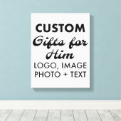 Aangepaste gepersonaliseerde Pet Memorial Wrapped  Canvas Afdruk (Insitu (Houten vloer))