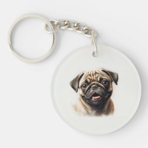 Aangepaste Gepersonaliseerde Pet Photo Hondenliefh Sleutelhanger
