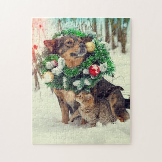 Aangepaste gepersonaliseerde Pet Puzzel Sjabloon (Verticaal)